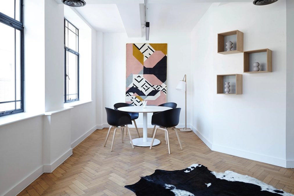Living room, photographed unfurnished